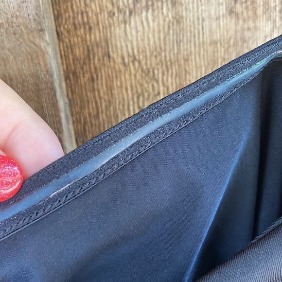 Express Body Contour Compression Ruched Bodysuit With Bra Cups-black - Picture 10 of 14